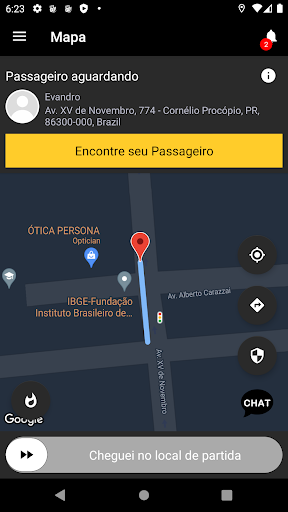 Uai Go car - Motorista Screen 2
