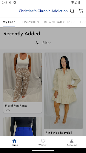 Android application Christine's Chronic Addiction screenshort