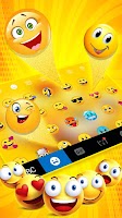 screenshot of Funny Yellow Emojis Keyboard B