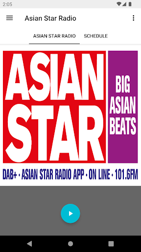 Android application Asian Star Radio screenshort