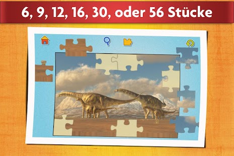 Spiel Dinosaurier Puzzlespiel Screenshot