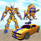 Lion Robot Car Games: Robot Car Transforming Games icon