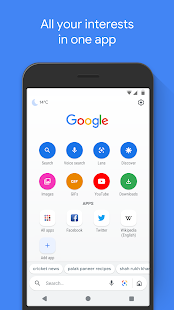 Google Go: A lighter, faster way to search Varies with device screenshots 1