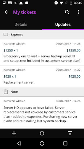 MSP Manager Screen 2
