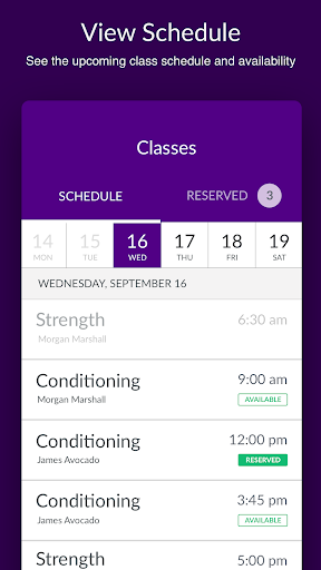 Android application Movement Gym screenshort
