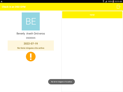 Android application Hoster - Garra de Oso Gym screenshort