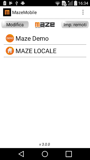 Android application Maze Mobile screenshort