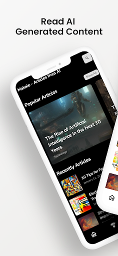 Android application Makale: Articles from AI screenshort