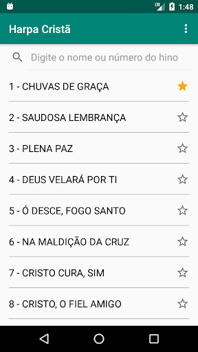 Android application Harpa Cristã screenshort