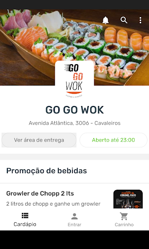 Android application GO GO WOK screenshort