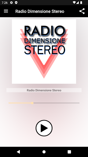 Android application Radio Dimensione Stereo screenshort