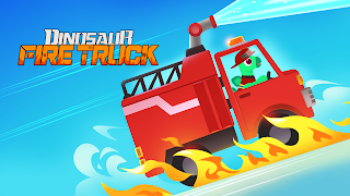 Dinosaur Fire Truck Games kids - Screenshot 1