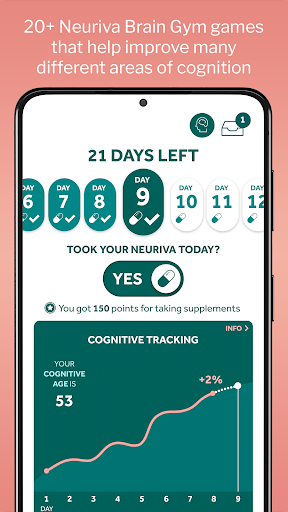 Android application Neuriva Brain Gym screenshort