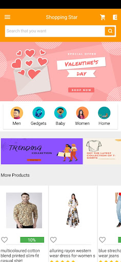 Android application Shopping Star screenshort