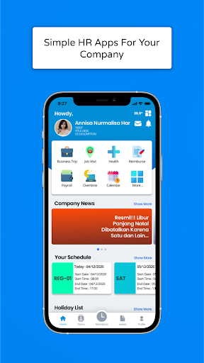 Android application JPayroll screenshort
