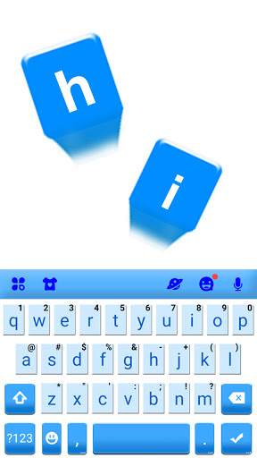 Blue Chats Keyboard Background