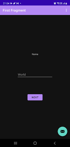 Android application HelloWorld screenshort
