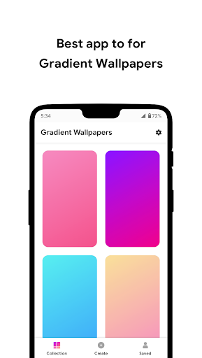 Android application Gradient Wallpaper Maker screenshort