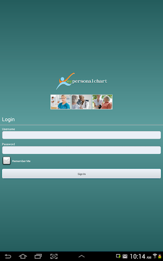 Android application myPersonalChart screenshort