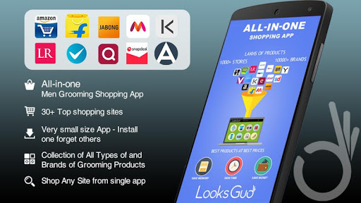 Android application Men Grooming Online Shopping screenshort