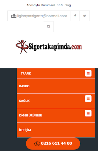 Android application Sigorta Kapımda screenshort