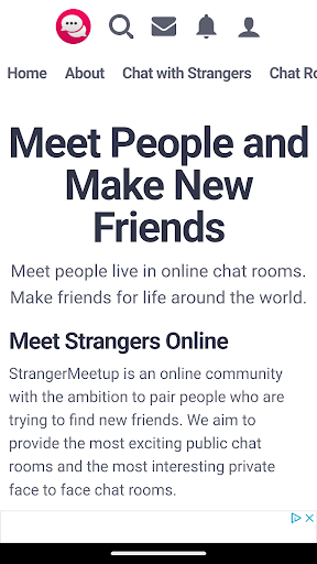 Android application StrangerMeetup screenshort