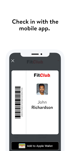 Screenshot of FitClub Members