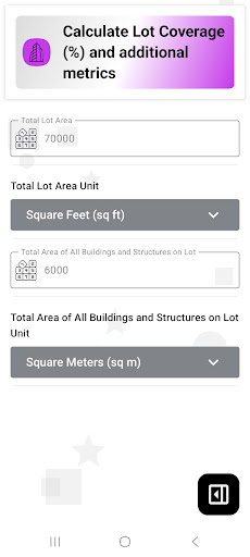 Lot Coverage Calculator