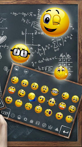Exquisite blackboard school keyboard theme