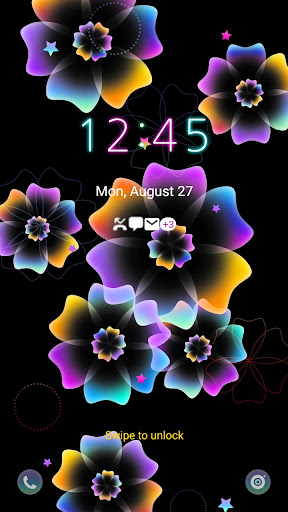 Big Colorful Flower- Wallpaper Screen 2