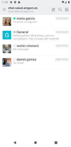 Chat Salud-Aragon Screenshot