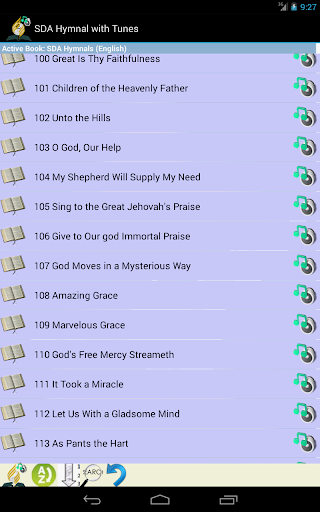 SDA Hymnal with Tunes Screen 3