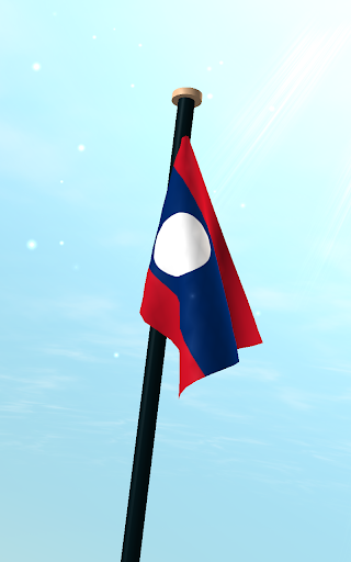 Laos Flag 3D Live Wallpaper