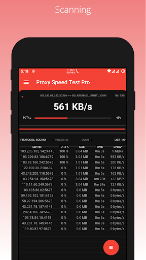 Proxy Speed Test App Pro Screen 2