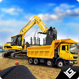 Heavy Road Excavator Crane icon