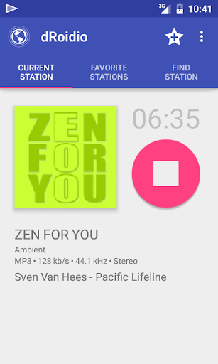 Android application dRoidio Internet Radio Online screenshort