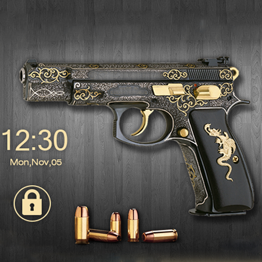 Revolver Fire Screen Lock  Icon