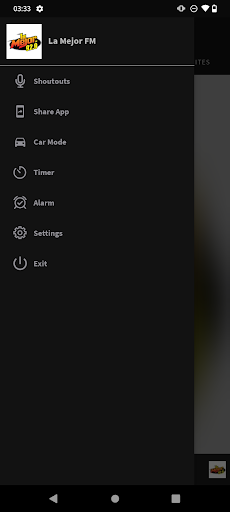 Android application La Mejor FM screenshort