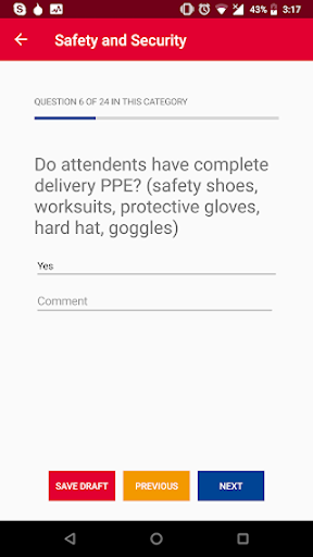 TotalEnergies Inspectors App Screen 2