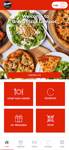Android application Bravo Pizza Lompoc screenshort
