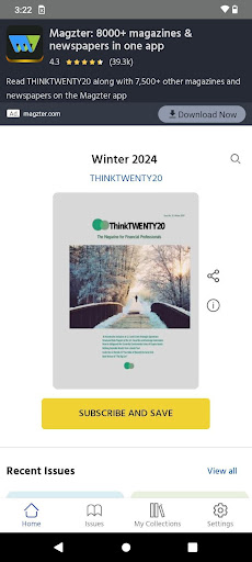 Android application THINKTWENTY20 screenshort