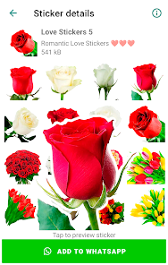 Captura de Pantalla 19 Pegatinas amor WAStickerApps android