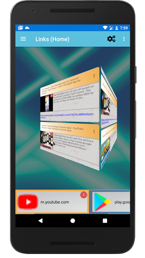 Android application My Shared Links: URL Web Store screenshort