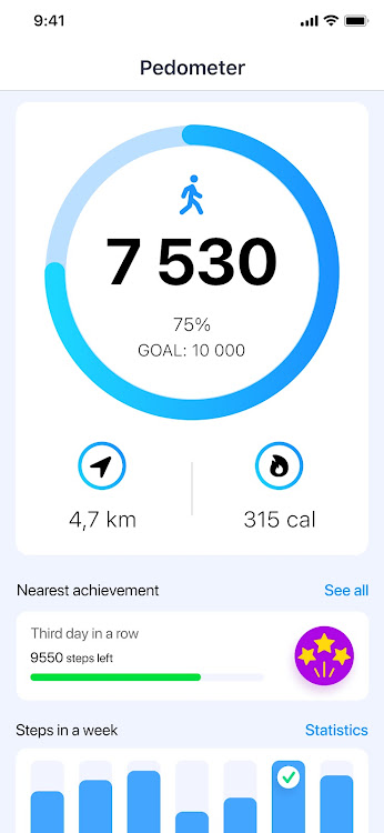 Pedometer - Run & Step Counter - 4.9 - (Android)
