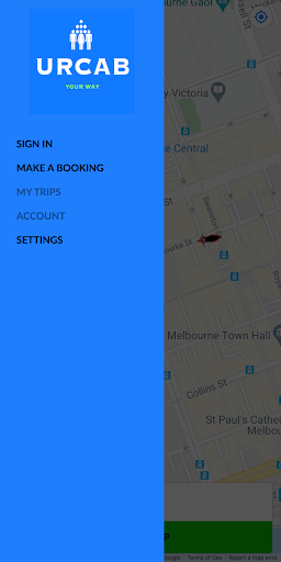 Android application URCAB screenshort
