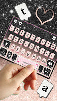 screenshot of Black Pink Glitter Theme