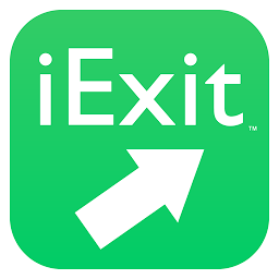 Hình ảnh biểu tượng của iExit Interstate Exit Guide