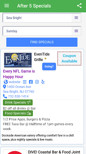 After5® Specials Screen 2