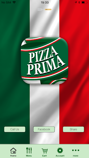 Android application Pizza Prima screenshort