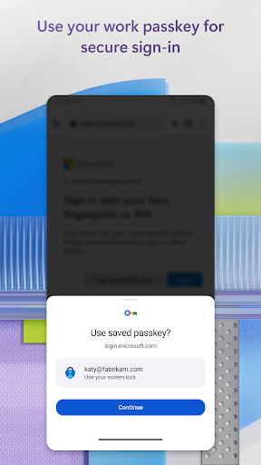 Screenshot of Microsoft Authenticator